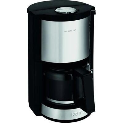 Krups ProAroma Plus - Μαύρο, Ανοξείδωτο ατσάλι, Διάφανη - Μηχανή εγχύσεως καφέ Krups ProAroma Plus - Μαύρο, Ανοξείδωτο ατσάλι, Διάφανη - Μηχανή εγχύσεως καφέ