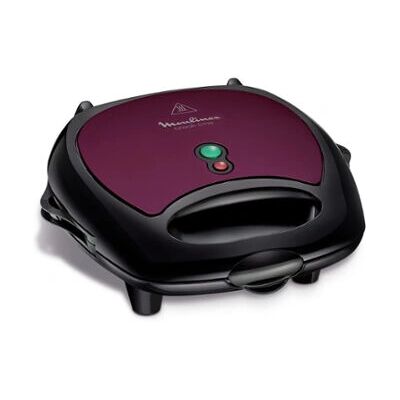 Moulinex SJ615612 - Noir, Violett - Gaufrier et Grill à Sandwich - Publicité Moulinex SJ615612 - Noir, Violett - Gaufrier et Grill à Sandwich - Publicité