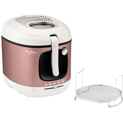 Moulinex AM481010 - Rose, Blanc - Friteuse - Publicité Moulinex AM481010 - Rose, Blanc - Friteuse - Publicité