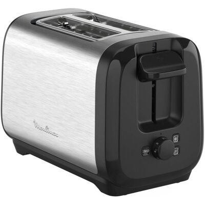 Moulinex Inox Toaster - 7 Bräunungsstufen - Schnell & Energiesparend Moulinex Inox Toaster - 7 Bräunungsstufen - Schnell & Energiesparend