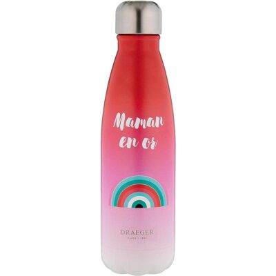 Botella de agua de acero inoxidable Draeger - Rosa - Mantiene bebidas calientes y frías Botella de agua de acero inoxidable Draeger - Rosa - Mantiene bebidas calientes y frías