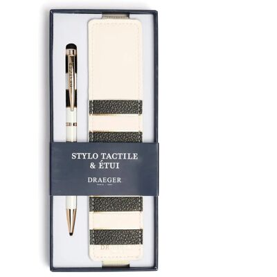 Draeger Stylo Tactile avec Étui en PU recyclé - Plusieurs Motifs Draeger Stylo Tactile avec Étui en PU recyclé - Plusieurs Motifs