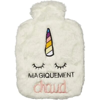 Draeger Sac d'eau chaude licorne - Sac d'eau chaude avec licorne en peluche - 26x17.5x3 cm Draeger Sac d'eau chaude licorne - Sac d'eau chaude avec licorne en peluche - 26x17.5x3 cm