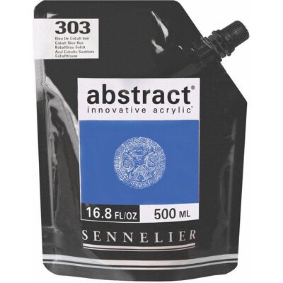 Sennelier - Peinture acrylique fine Abstract - 500 ml - Cobalt Blue - Acrylic Paint Sennelier - Peinture acrylique fine Abstract - 500 ml - Cobalt Blue - Acrylic Paint