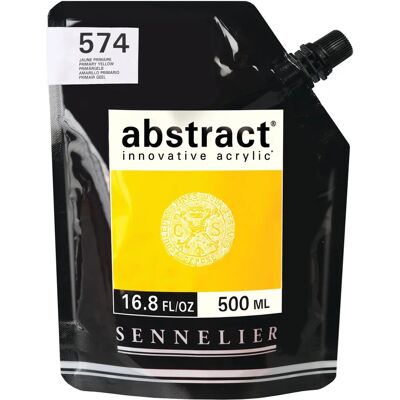 Sennelier Yellow Primary Acrylic Paint - 500 ml - Art Supplies Sennelier Yellow Primary Acrylic Paint - 500 ml - Art Supplies