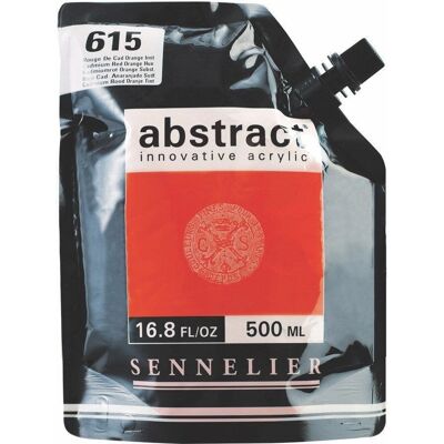 Sennelier Cadmium Orange Imitation - 500ml Acrylic Paint - Abstract Finish Sennelier Cadmium Orange Imitation - 500ml Acrylic Paint - Abstract Finish