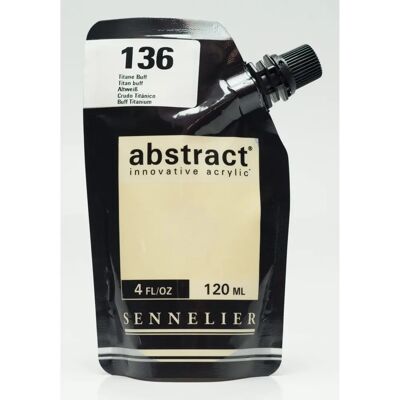 Peinture Acrylique Sennelier Titan Buff - Corps Pesant, 120ml - Publicité Peinture Acrylique Sennelier Titan Buff - Corps Pesant, 120ml - Publicité
