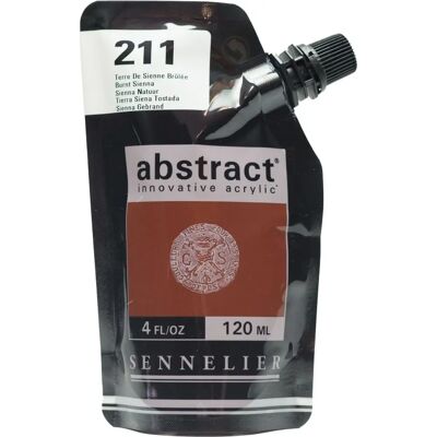 Peinture acrylique abstraite Sennelier Sienne Brûlée 120ml - Publicité Peinture acrylique abstraite Sennelier Sienne Brûlée 120ml - Publicité
