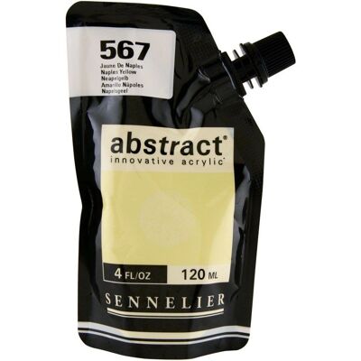 Peinture acrylique Jaune Naples - Sennelier, Abstract, Corps lourd, 120ml - Publicité Peinture acrylique Jaune Naples - Sennelier, Abstract, Corps lourd, 120ml - Publicité