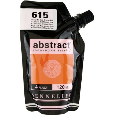 Peinture Acrylique Sennelier Cadmium Rouge Orange Teinte - Abstract - Corps lourd, Haute pigmentation, 120ml - Publicité Peinture Acrylique Sennelier Cadmium Rouge Orange Teinte - Abstract - Corps lourd, Haute pigmentation, 120ml - Publicité
