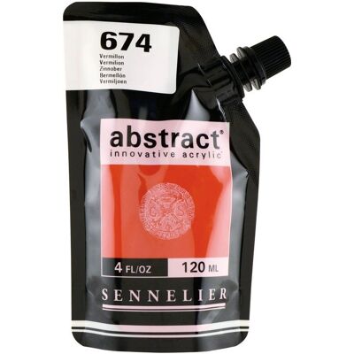 Sennelier Vermilion Peinture Acrylique Abstractive 120ml - Peinture Acrylique - Publicité Sennelier Vermilion Peinture Acrylique Abstractive 120ml - Peinture Acrylique - Publicité
