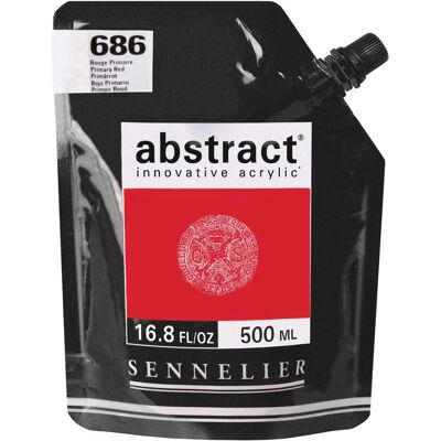 Sennelier Sennelier - 686B - Red Primary - Acrylic Paint - 500 ml Sennelier Sennelier - 686B - Red Primary - Acrylic Paint - 500 ml