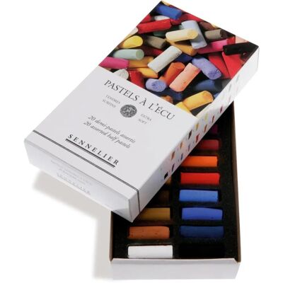 Demi-pastels Sennelier - 20 pièces - Publicité Demi-pastels Sennelier - 20 pièces - Publicité