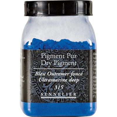 Pigment ultramarin bleu foncé Sennelier - Bocal de 85 g - Création de peinture - Publicité Pigment ultramarin bleu foncé Sennelier - Bocal de 85 g - Création de peinture - Publicité