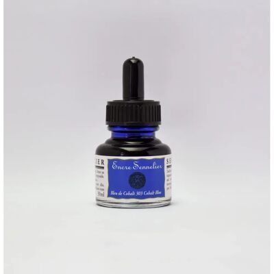 Sennelier Sennelier Drawing Ink 30ml Cobalt Blue - Drawing Ink Sennelier Sennelier Drawing Ink 30ml Cobalt Blue - Drawing Ink