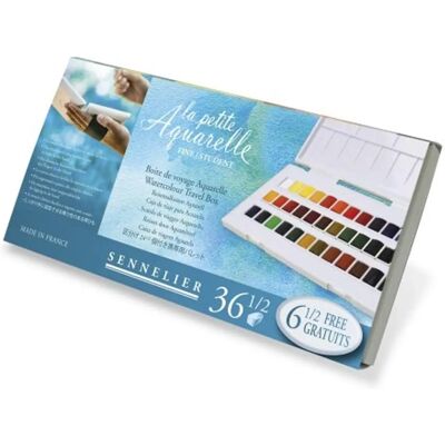 Sennelier - La Petite Aquarelle - Ensemble de Aquarelles - Publicité Sennelier - La Petite Aquarelle - Ensemble de Aquarelles - Publicité