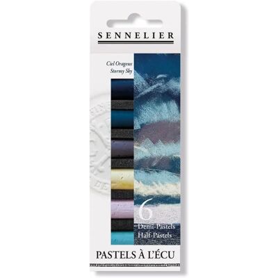 Conjunto de Pastéis Sennelier Céu Tempestuoso - 6 Peças Conjunto de Pastéis Sennelier Céu Tempestuoso - 6 Peças