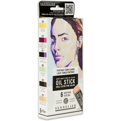 Sennelier - Extra Fine Oil Stick 12ml - Light Tones Portrait Sennelier - Extra Fine Oil Stick 12ml - Light Tones Portrait