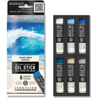 Olejowe pastele Sennelier Extra Fine 12ml - Krajobraz Morski - Pastel olejny - Materiały artystyczne Olejowe pastele Sennelier Extra Fine 12ml - Krajobraz Morski - Pastel olejny - Materiały artystyczne