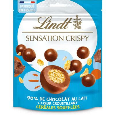 Lindt Modèle - Chocolat au lait croustillant avec cœur de céréales - 180 g - Publicité Lindt Modèle - Chocolat au lait croustillant avec cœur de céréales - 180 g - Publicité
