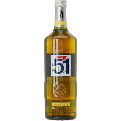 Pernod Ricard Pastis 51 - 45° 1 L Liqueur aux Herbes - Publicité Pernod Ricard Pastis 51 - 45° 1 L Liqueur aux Herbes - Publicité