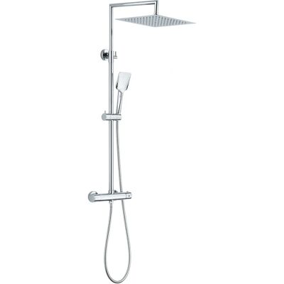 Columna de ducha termostática Edouard Rousseau Otaki - Cromado, Ajustable, Ducha Columna de ducha termostática Edouard Rousseau Otaki - Cromado, Ajustable, Ducha