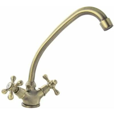 Rousseau Beverley Küchenarmatur - Metallgriff - Messing - Wassersparend Rousseau Beverley Küchenarmatur - Metallgriff - Messing - Wassersparend