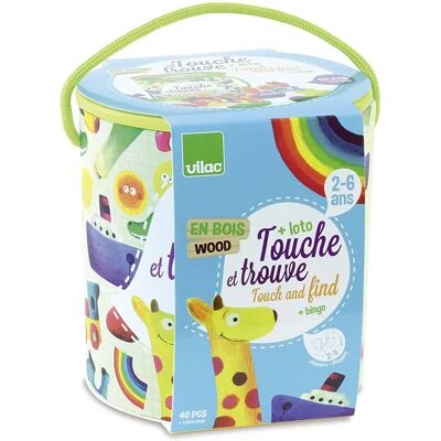 Vilac 2413 Jeu Multicolore Toucher et Trouver - Jeu de Société - Publicité Vilac 2413 Jeu Multicolore Toucher et Trouver - Jeu de Société - Publicité