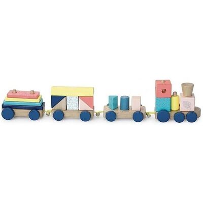 Vilac 2490-NC Treno impilabile in legno - Giocattolo per bambini Vilac 2490-NC Treno impilabile in legno - Giocattolo per bambini