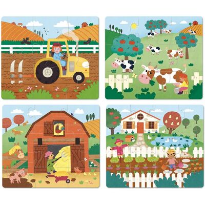 Vilac Rompecabezas de Granja - Juegos de Madera para Niños Vilac Rompecabezas de Granja - Juegos de Madera para Niños