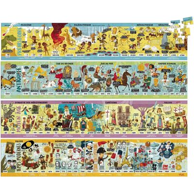Vilac Historiskt Pusselset 4x100 Bitar - Pedagogiskt Barnpussel Vilac Historiskt Pusselset 4x100 Bitar - Pedagogiskt Barnpussel