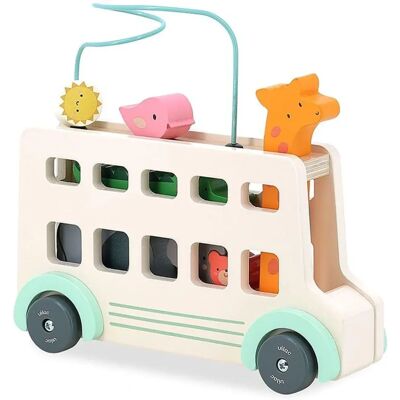 Vilac - Activity Toy - Animals Bus by Sarah Betz - 7106 Vilac - Activity Toy - Animals Bus by Sarah Betz - 7106