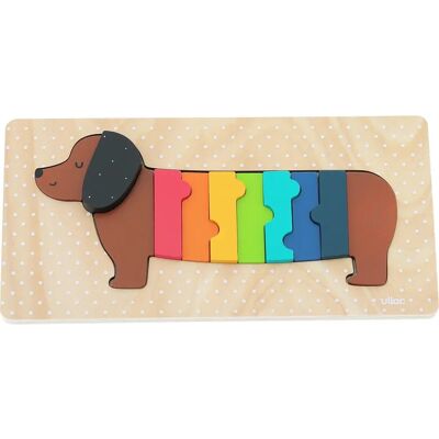 Houten Puzzel Hond - Bevordert Motoriek Houten Puzzel Hond - Bevordert Motoriek