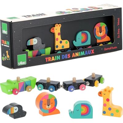 Vilac Andy Westfac Holzspielzeugzug - 8 Teile für 18+ Monate Vilac Andy Westfac Holzspielzeugzug - 8 Teile für 18+ Monate