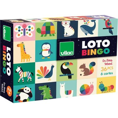 Jeu de loto animaux Vilac - Jeu éducatif en bois pour famille - Publicité Jeu de loto animaux Vilac - Jeu éducatif en bois pour famille - Publicité