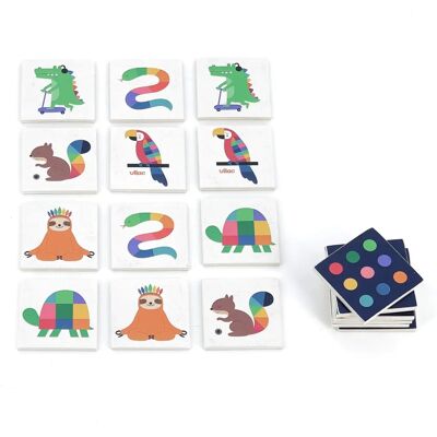 Vilac Memory-Spiel - Tiere - Holz - 48 Teile Vilac Memory-Spiel - Tiere - Holz - 48 Teile