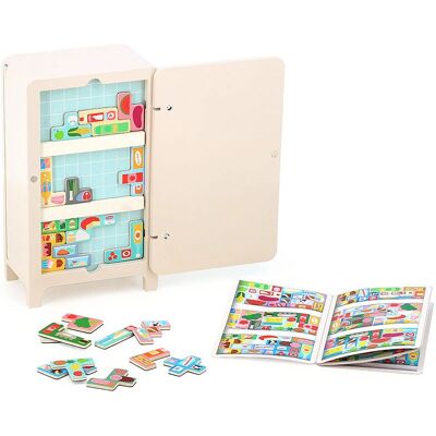 Vilac 7640 Nevera de madera con alimentos magnéticos - Juguete educativo para niños 5+ Vilac 7640 Nevera de madera con alimentos magnéticos - Juguete educativo para niños 5+