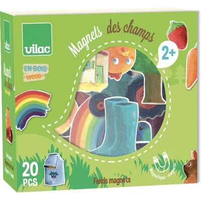 Vilac Houten Velden Magneten - 20 stuks - Magneet Speelgoed Vilac Houten Velden Magneten - 20 stuks - Magneet Speelgoed