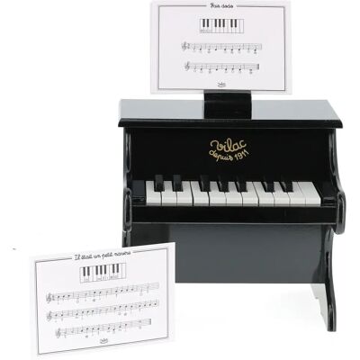 Vilac 8296 Schwarzes Klavier mit Noten - Musikinstrument Vilac 8296 Schwarzes Klavier mit Noten - Musikinstrument
