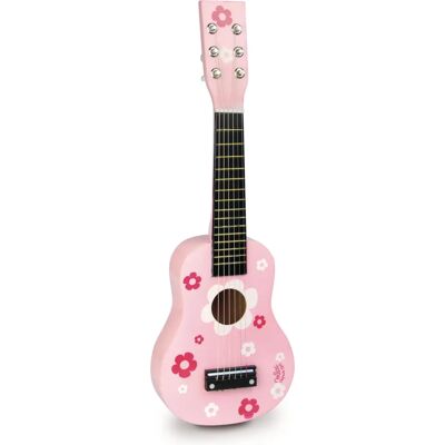 Vilac 8305 Rosa Holzgitarre - Musikinstrument für Kinder Vilac 8305 Rosa Holzgitarre - Musikinstrument für Kinder
