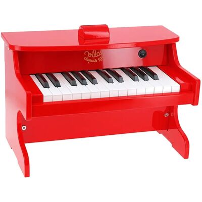 Vilac Rotes E-Piano - 25 Tasten, Notenstütze, Für Kinder ab 3+ - Musikinstrument Spielzeug Vilac Rotes E-Piano - 25 Tasten, Notenstütze, Für Kinder ab 3+ - Musikinstrument Spielzeug
