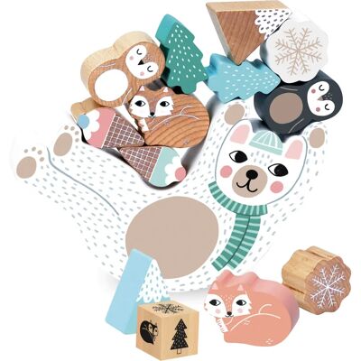 Vilac Eddy Bär Gleichgewichtsspiel - Holzspielzeug für Kinder Vilac Eddy Bär Gleichgewichtsspiel - Holzspielzeug für Kinder