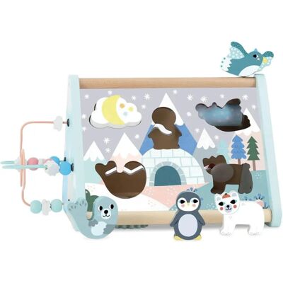Vilac Michelle Carlslund Blaues Aktivitätstriangle - Für Babys 12+ Monate Vilac Michelle Carlslund Blaues Aktivitätstriangle - Für Babys 12+ Monate