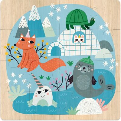 Vilac Model 8530 Multifunctioneel Dierenpuzzel - Houten Educatief Speelgoed Vilac Model 8530 Multifunctioneel Dierenpuzzel - Houten Educatief Speelgoed
