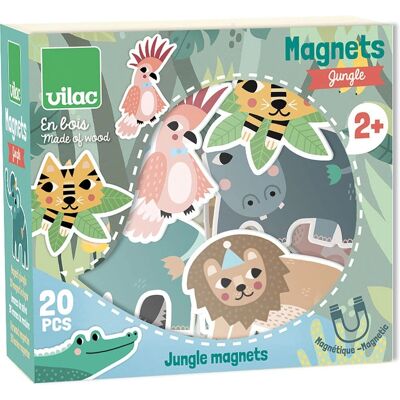 Juguetes Magnéticos Vilac - 20 Imanes de la Jungla Juguetes Magnéticos Vilac - 20 Imanes de la Jungla