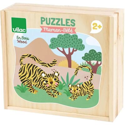 Vilac Holzpuzzle für Kinder - 12 Teile mit Tiermotiven - Ab 2 Jahren Vilac Holzpuzzle für Kinder - 12 Teile mit Tiermotiven - Ab 2 Jahren