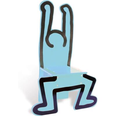 Silla infantil de madera azul Vilac Keith Haring - Silla Silla infantil de madera azul Vilac Keith Haring - Silla