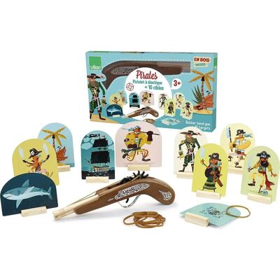 Vilac Holz Elastisch Pistole - Pirat - Einheitsgröße - Spielzeug Vilac Holz Elastisch Pistole - Pirat - Einheitsgröße - Spielzeug