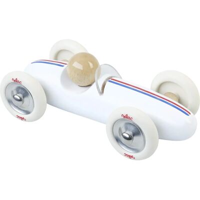 Coche de madera maciza vintage Vilac Grand Prix blanco - Exterior - 3+ años Coche de madera maciza vintage Vilac Grand Prix blanco - Exterior - 3+ años