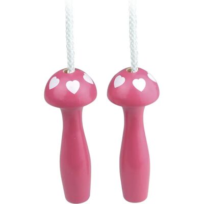 Corde à sauter Vilac Rose Blanc Cœurs - 2m - Publicité Corde à sauter Vilac Rose Blanc Cœurs - 2m - Publicité